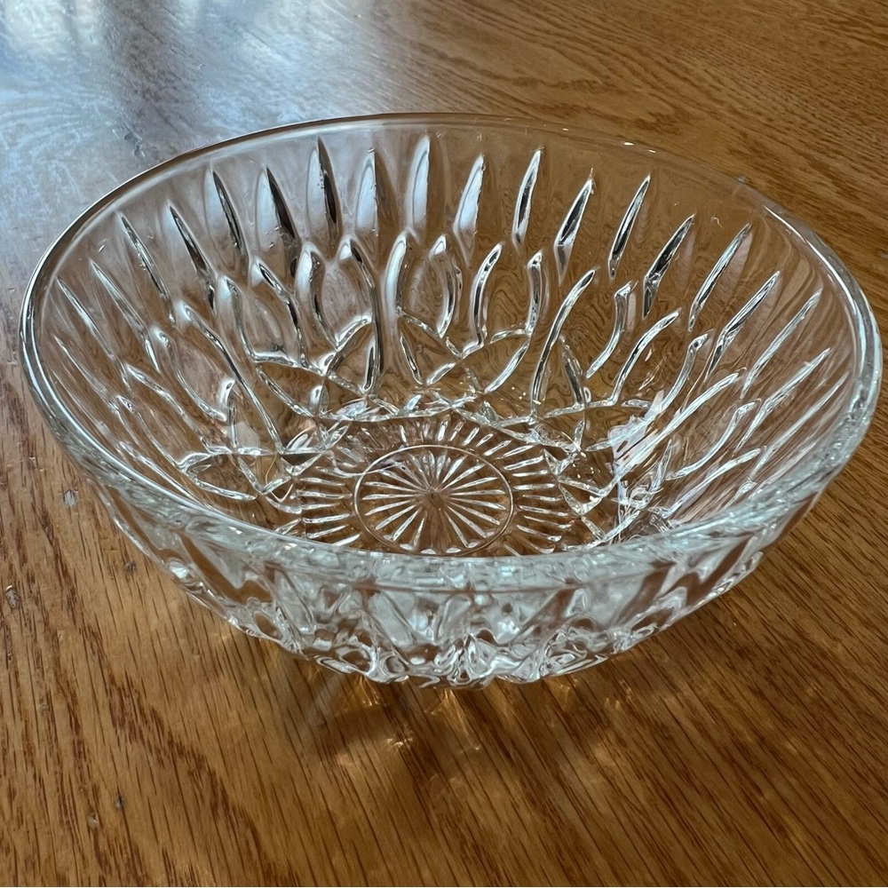Vintage Pasari Indonesia Clear Glass Bowl